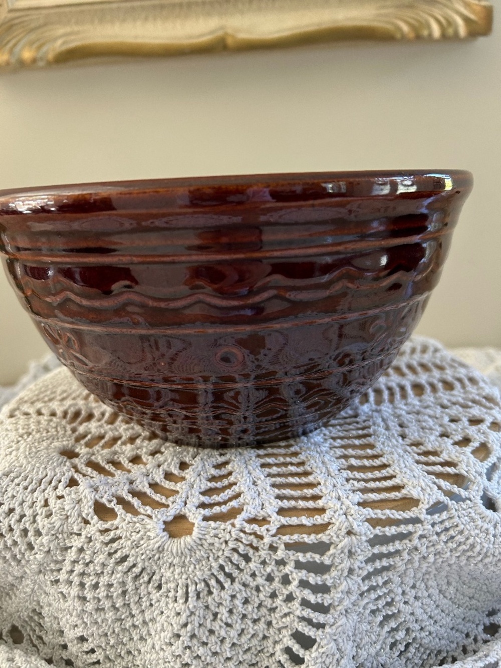 Vintage Marcrest 'Daisy Dot' Mixing Bowl